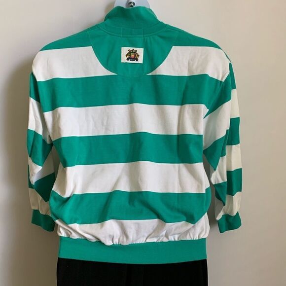 Izod Striped Long Sleeve SZ L Sport Shirt - Picture 2 of 5